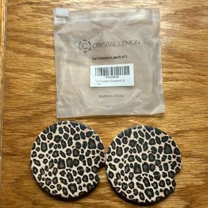 Leopard Car Coasters